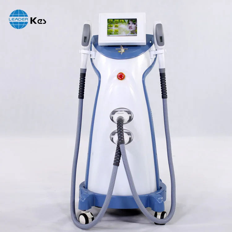 TUV CE 2 handpieces ipl elight laser beauty equipment fast hair removal machine