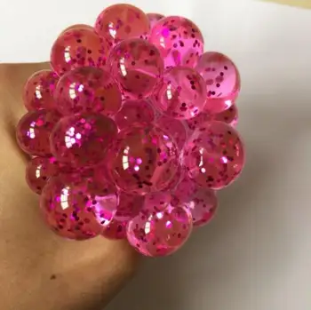 glitter squishy ball