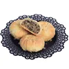 Wholesale black sesame seed filled cake Sugar free baking soybean cakes