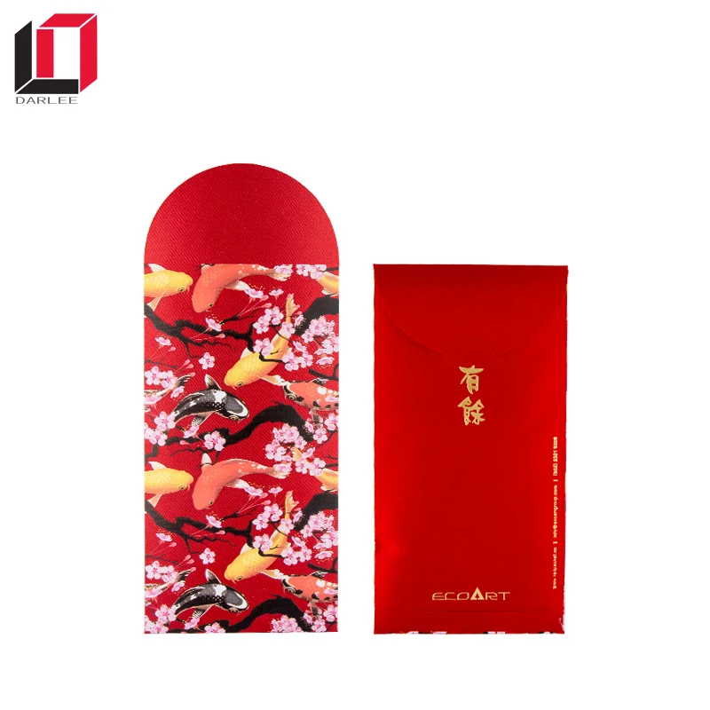 2019 New Products Silk Fabric Luxury Hong Bao Red Packets Envelope For