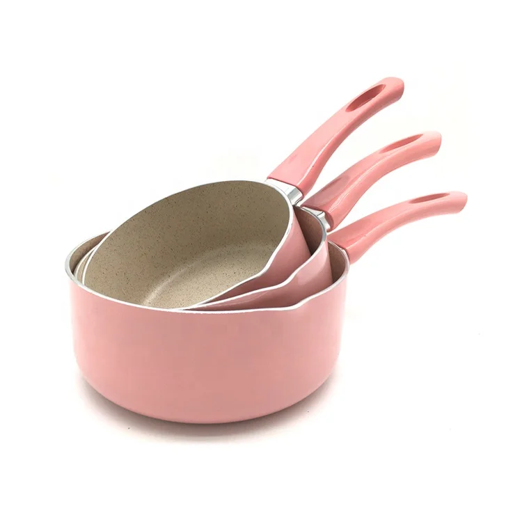 Pink With Induction Nonstick Cookware Set With Lid Buy Size Induction