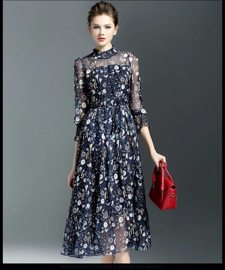 Платье Макси Осень