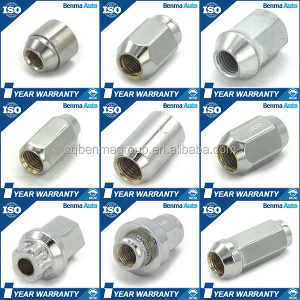 1000 Different Items 12x1.25 12*1.5 Car Wheel Nuts Lug Bolts And Nuts