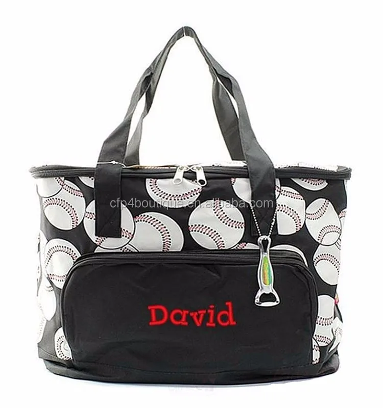 Cfp B282 Large Size Cooler Case Bag Sport Themed Baseball Cooler Bag