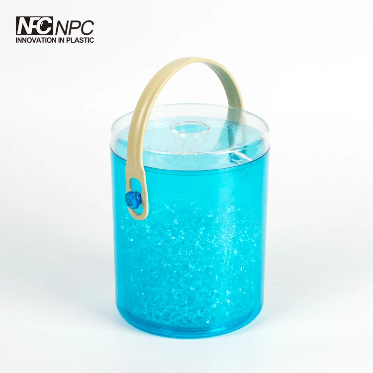 Mini Acrylic Ice Bucket With Lid And Tong For Travel Buy Clear