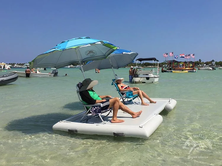 Pvc Floating Swimming Dock Platform,Huge Leisure Inflatable Dock Floats