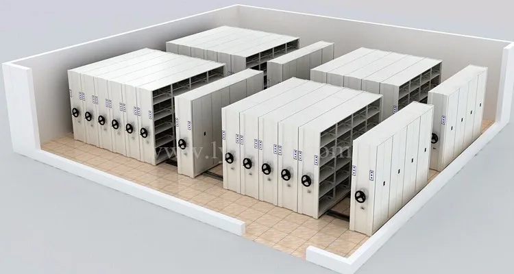 Professional Archives Mechanical Mobile Shelving Filing System