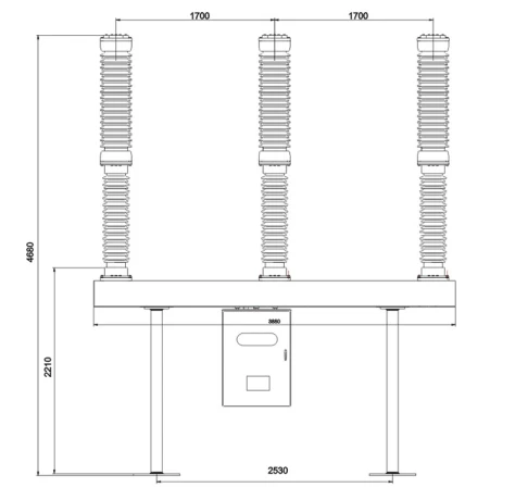 LW36A-145 132kV 145kV High voltage three phase pole mounted Outdoor SF6 ...