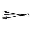 15 cm nylon keychain cable multifunction usb charging cable