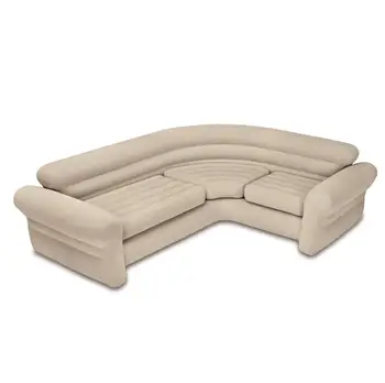 Надувной угловой диван intex corner sofa