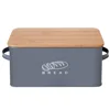 storage clear wooden box bamboo food container bread bin