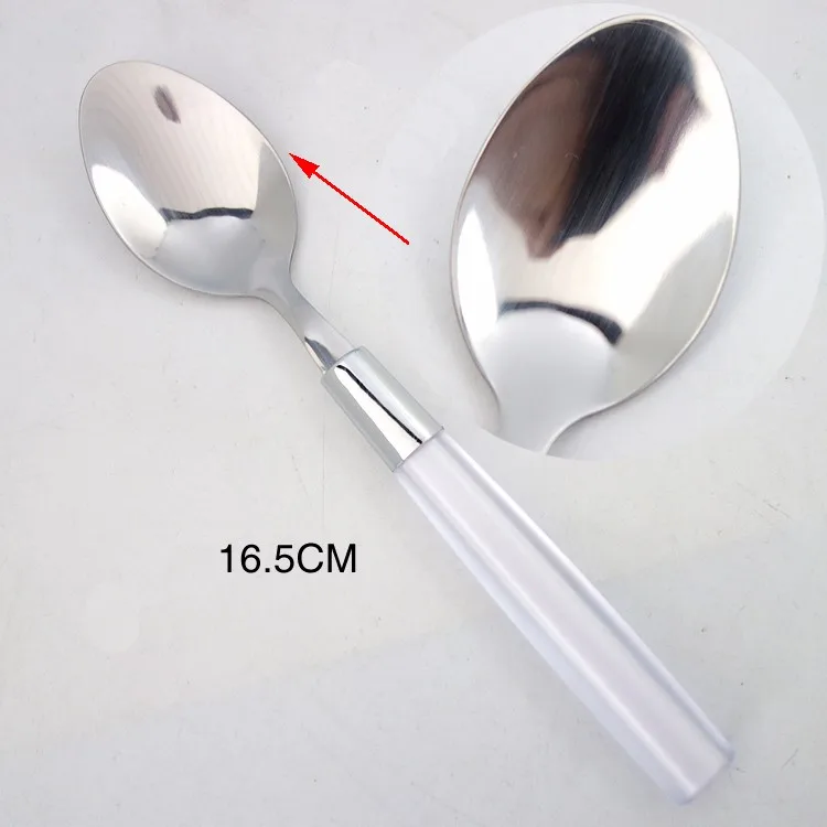 24 Pcs Best Selling Items Acrylic Long Handle Flatware Set For Restaurant Buy Plastic Handle