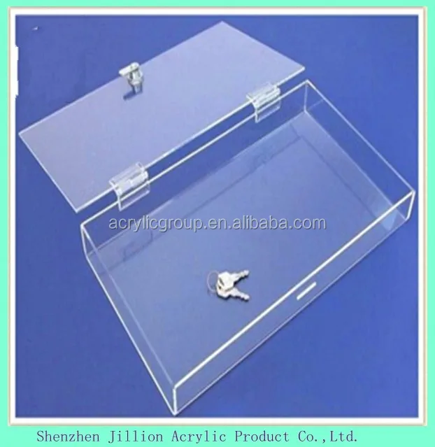 Clear Acrylic Rectangle Storage Box With Lid Buy Clear Acrylic