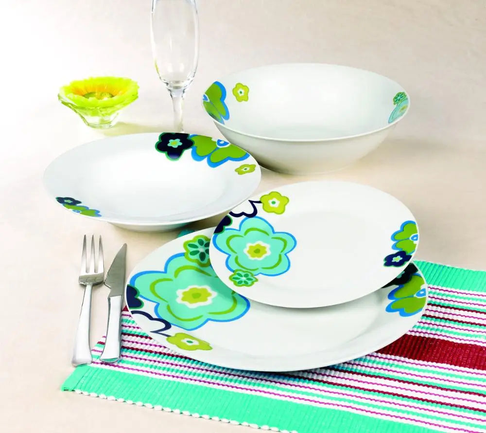 Modern Spanish Style 19pcs Reusable Simple Dining Dinnerware Set Buy Simple Dining Dinnerware