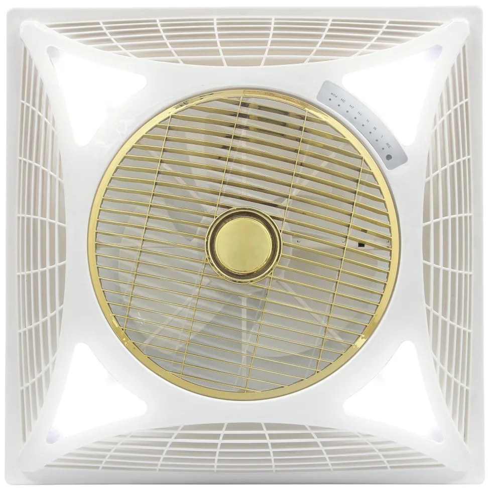 14 Inch /60*60cm Fancy Ceiling Box Fan With Timer Remote Control - Buy