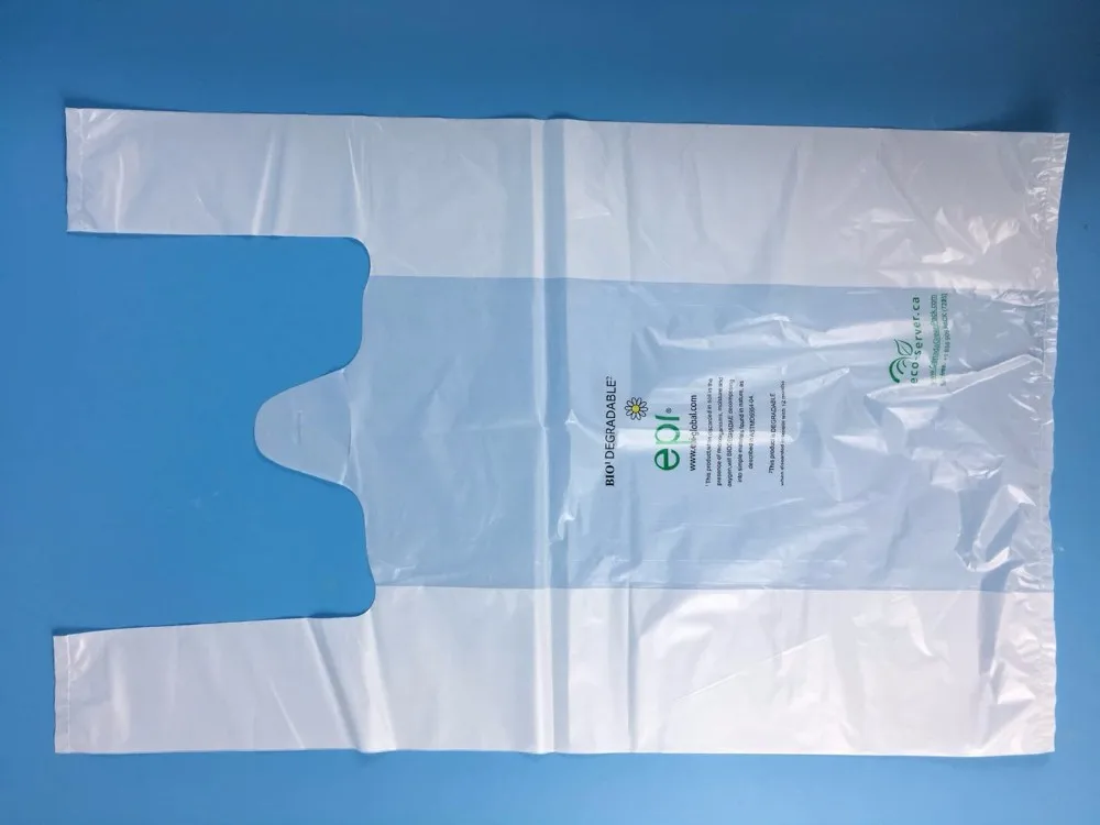 定制再生购物t恤hdpe塑料袋