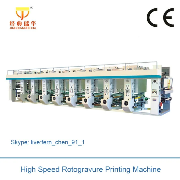 Rotogravure Intaglio Printing Press Machine