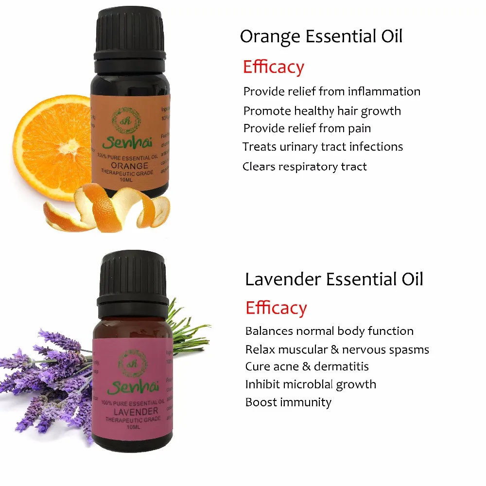 100% pure aromatherapy essential oil set