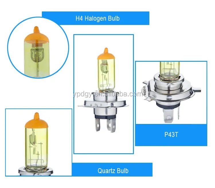H4 12v 75/70w P43t Halogen Bulb,H4 H7 H9 H11 Led Headlight Replace