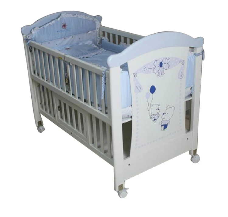 Customized New Style Standard Size Princess Designer European Baby Cots