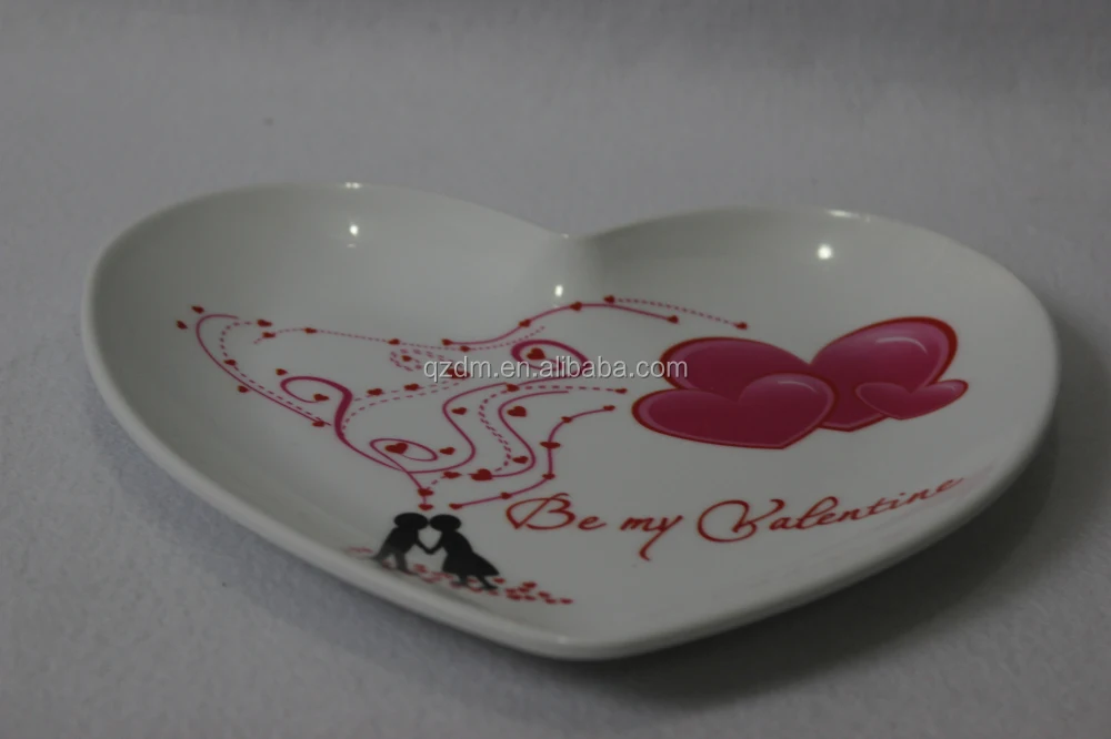 Loving heart Melamine dinner plate valentine's day