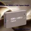 No need extra Power Adaptor Pocket Size USB 3.0 Video Capture Box for Video Streaming