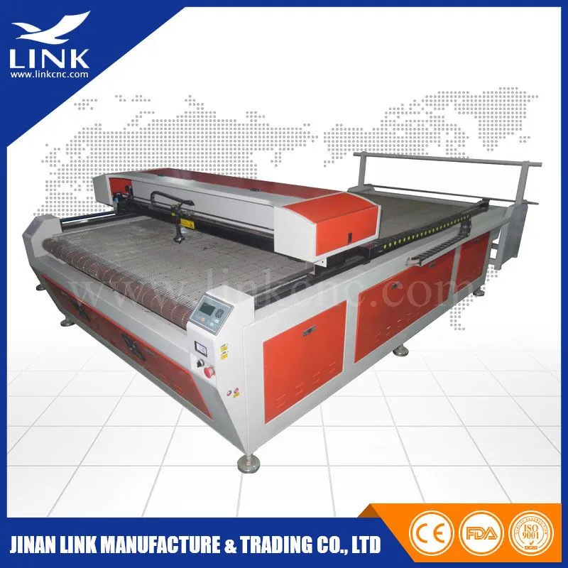1600*2000mm size fabric laser cutting machine / 100w wood laser cutting machine / laser cutter for sale