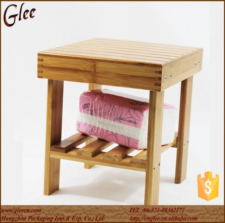 Cute Mini Bamboo Shower Stool For Batheroom Buy Bamboo Shower Stool