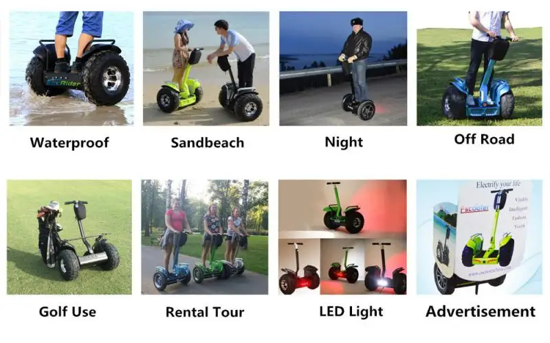 2020 Fashion Golf Use 21inch Fat Tire Two Wheel Electric Chariot Covered Electric Scooter Self