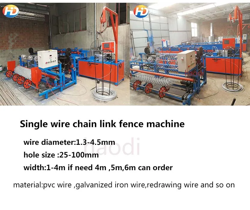 Hot Sale Manual Operated Chain Link Fence Making Machine For South