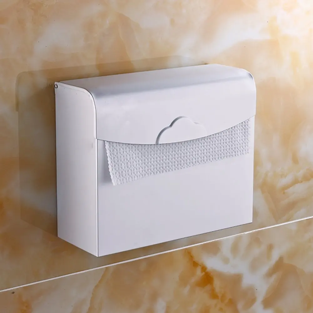 Space aluminum toilet tissue box/Toilet tray/Hygienic tray/Toilet paper holder/Hygienic tray/Tissue-paper basket-A