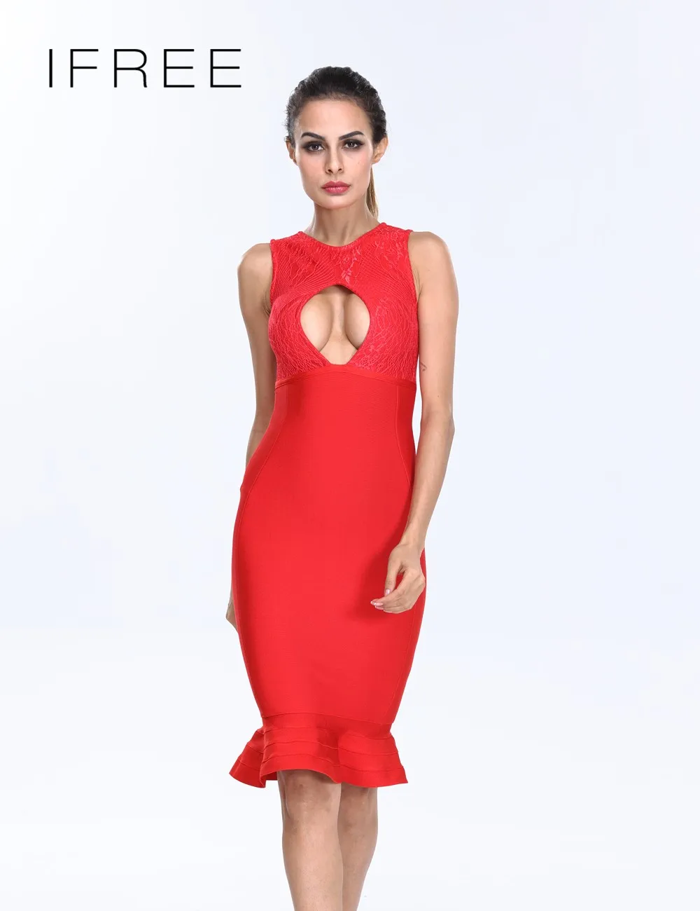 red one piece outfit