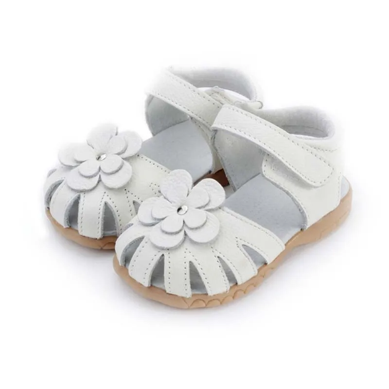 Girls Princess Sandals 2016 Summer Genuine Leather Children Sandals for Girls Flower Kids Sandals for Girls
