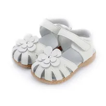Girls Princess Sandals 2016 Summer Genuine Leather Children Sandals for Girls Flower Kids Sandals for Girls