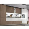 Good price hpl wood color kitchen with island popular in south africa