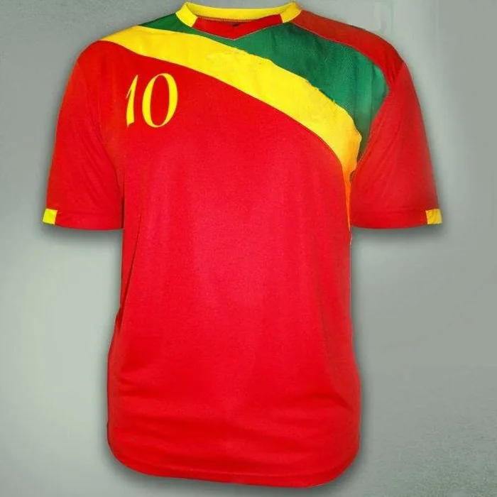 Produce Yellow And Red Soccer Jersey Shirt - Buy Yellow And Red Soccer ...