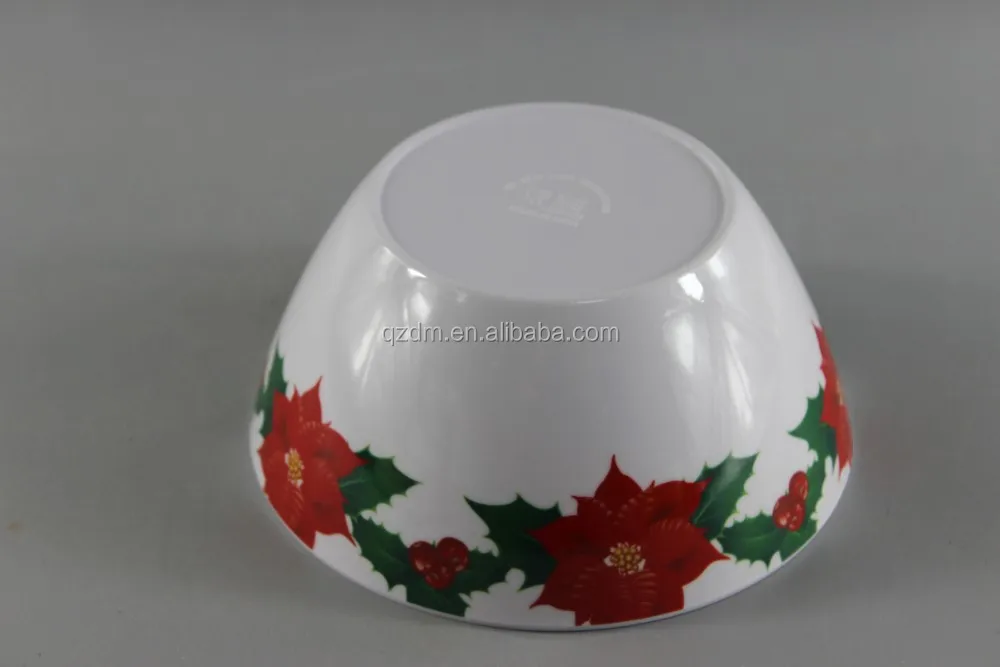 Christmas Design Melamine Salad Bowl For Promotion