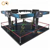 Hot sales vr space 4 players 9d vr shooting game machine with virtual reality game development