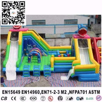 Ocean Shark Inflatable Pool Water Slides For Inground Swimming Pools Ocean Shark Inflatable Pool Water Slides For Inground Swimming Pools