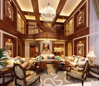 Classic Elegant 3d Rendering For American Style Villa Living