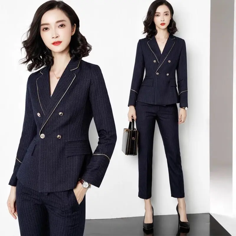 New Design Ladies Tuxedo Pant Tracking Suit Design Suit Suits Female ...