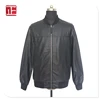 Free sample custom fashion windproof black man leather jacket