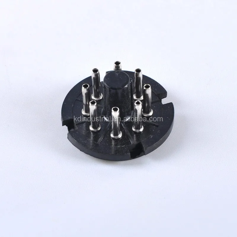 10 Zoccoli Per Valvole Ottale 8 Pin In Bachelite - Per EL34 6V6 6L6 KT88