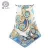 Hangzhou China 100 pure scarves twill satin square silk scarf