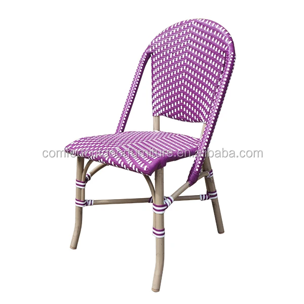 
All-weather French Stylish Rattan Bistro Chair Cafe Chair 