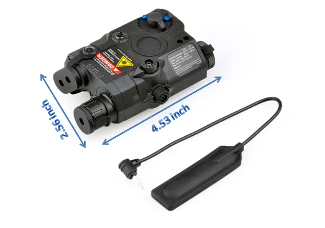 Element tactical hunting aiming AN/PEQ 15 High precision Red Dot Laser integrated with LED Flashlight