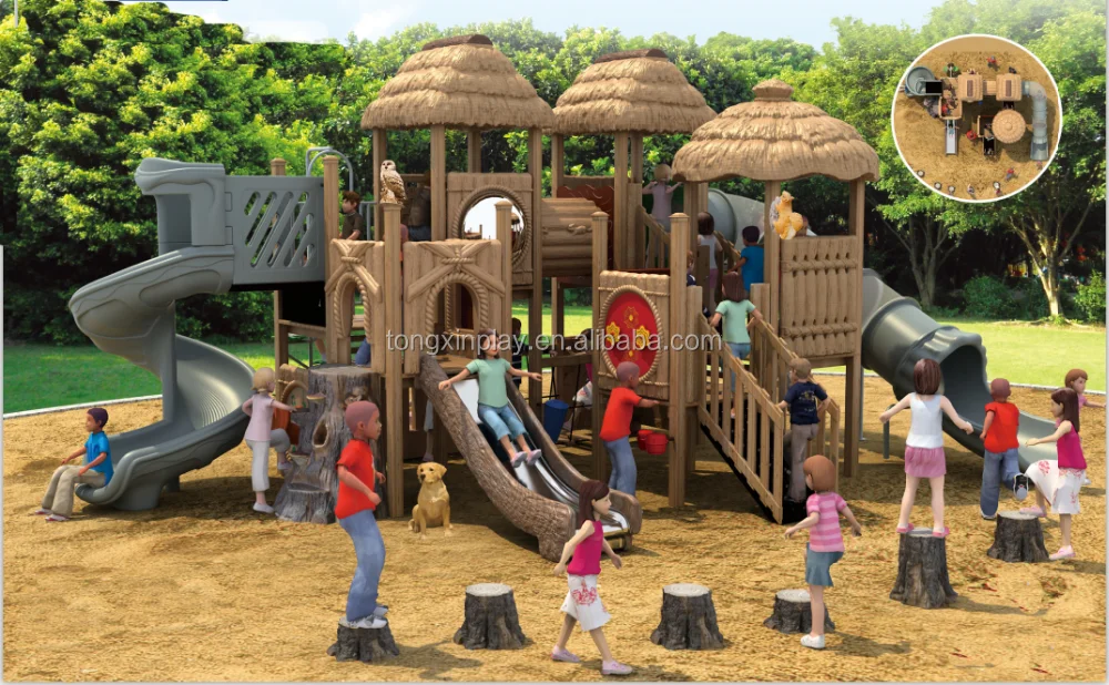Wooden Playsets Wood Playground Equipment,Wooden Outdoor Climbing