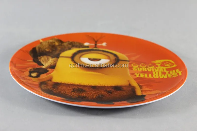 20cm Melamine Round Shape Kids Dinner Plate And Dish