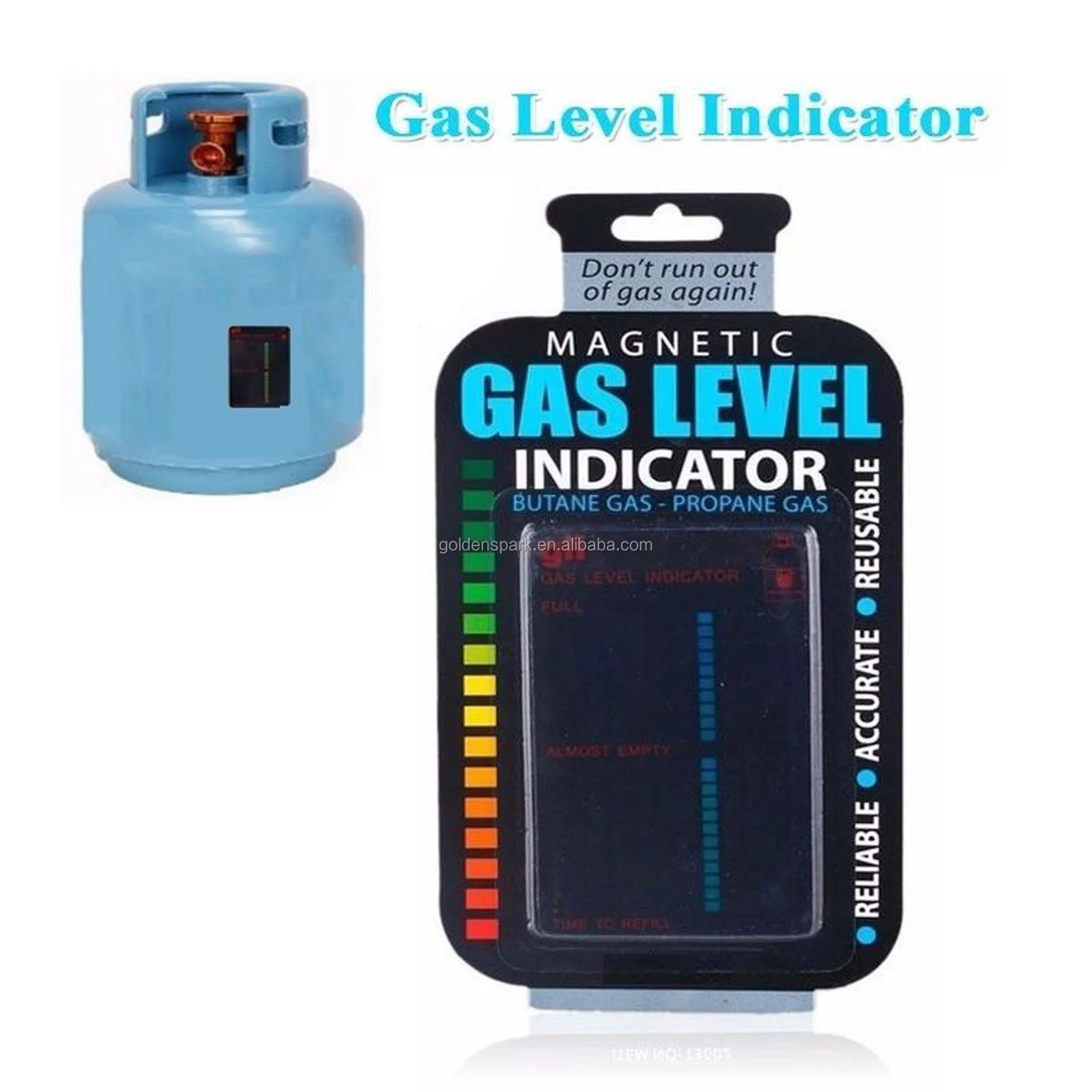 Propane Butane Lp Fuel Gas Tank Level Indicator Gauge Bottle
