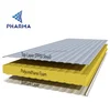 2016 hot sale heated insulation sandwich panel rock wool
